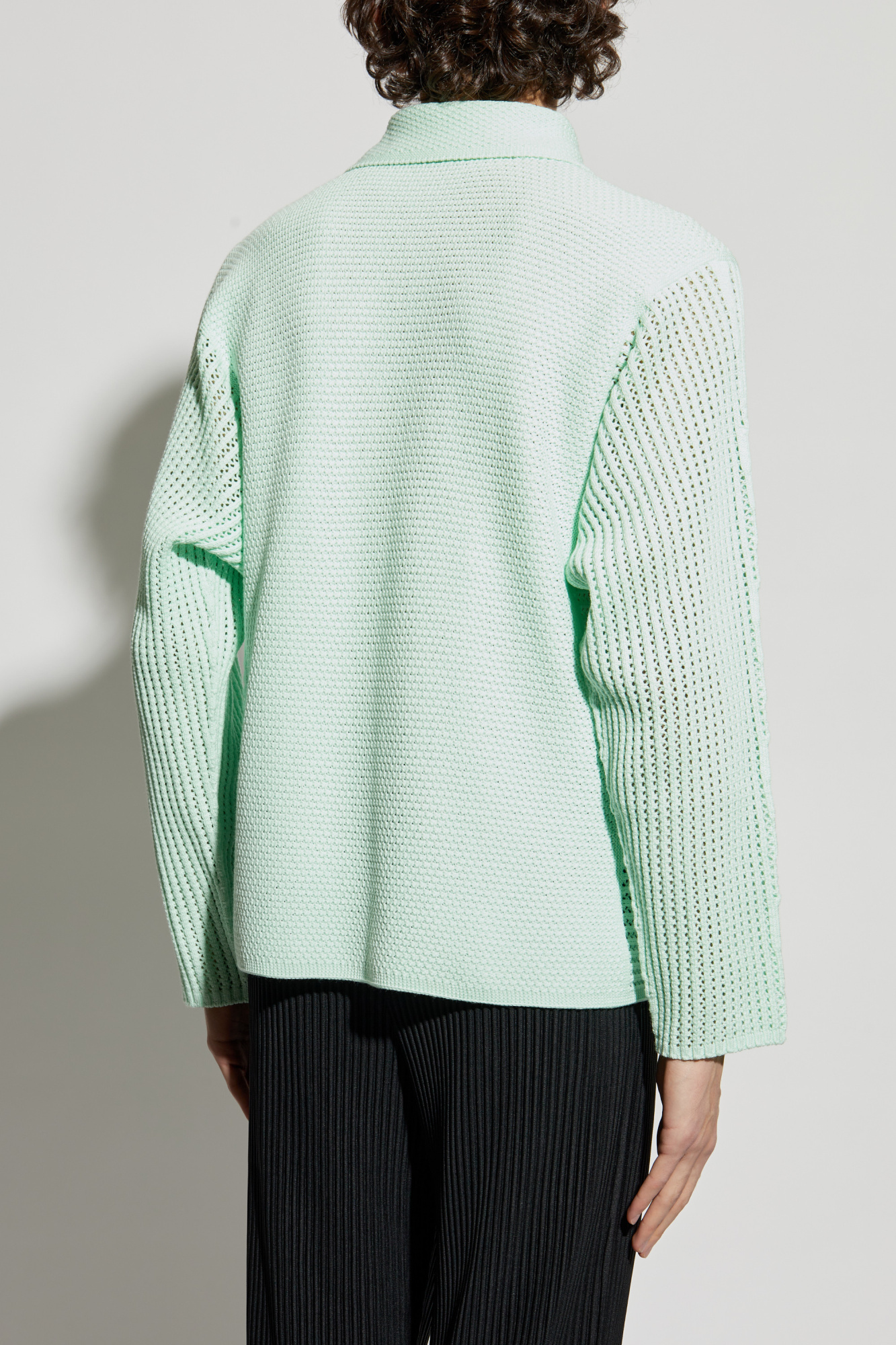 トップス HOMME PLISSE ISSEY MIYAKE cardigan Homme Plissé Issey Miyake Pleated zip-up Cardigan | Neutrals